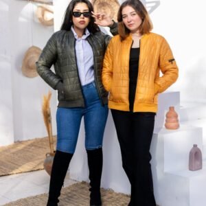 Side Zipped Split Quilted Jacket